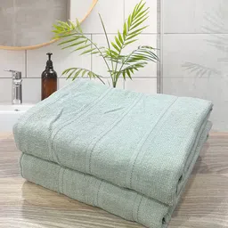 LABHAM Olive Green 2 Pure Cotton 300 GSM Bath Towel-image-59