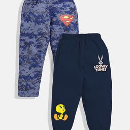 YK X Minute Mirth Kids Pack of 2 Printed Track Pants-image-52