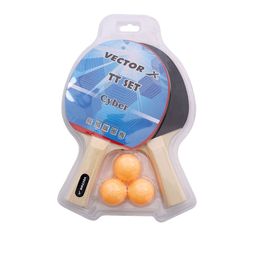 VECTOR X Set Of 2 Table Tennis Racquets & 3-Pcs Balls-15