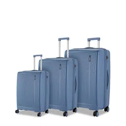 Safari Cooper Set Of 3 Textured Water-Resistant Hard-Sided Trolley Bags-9