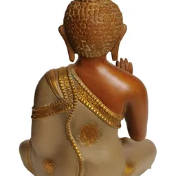 Exotic India Brown Buddha Figurine Showpiece-image-85