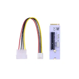 NGFF M.2 to PCI-E 4X Riser Card M2 Key M to PCIe X4 Transfer with LED Voltage Indicator for PCI Express 1X to 16X Adapter-28