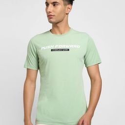Ajile by Pantaloons Men Typography Slim Fit T-shirt-image-99