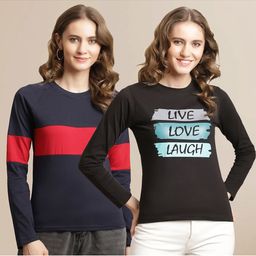 Metronaut Women 2 Applique T-shirt-image-41