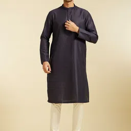 Diwas by Manyavar Straight Kurta With Pyjama-image-25