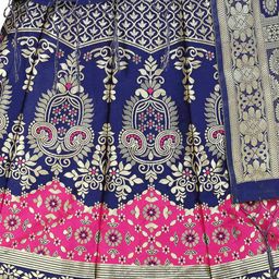 DIVASTRI Semi-Stitched Lehenga & Unstitched Blouse With Dupatta image 4
