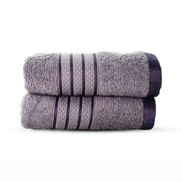 Cuddle cotton 2-Pcs Grey Pure Cotton Hand Towels-image-69