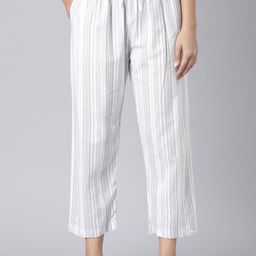 TWIN BIRDS Women Moon Quarry High-Rise Striped Palazzo Pants-image-13