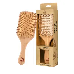 IMECO Detangling Bamboo Flat Paddle Brush Comb-10