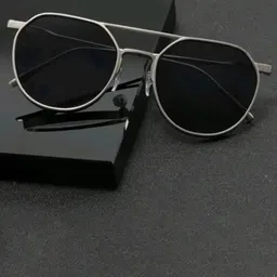 Mast & Harbour Men Round Sunglasses with UV Protected Lens Mast 666 silver black-picture-11