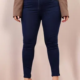 Miss Chase A+ Women Plus Size Light Fade High-Rise Stretchable Cropped Skinny Fit Jeans-image-24