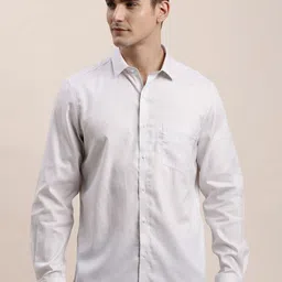 Turtle Floral Printed Standard Slim Fit Pure Cotton Formal Shirt-image-52