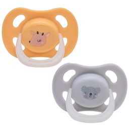 Adore 2-Pcs Grey & Beige Printed Vented Pacifier BPA Free Kids Teethers-47