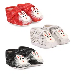 Dhairya Collection 2 Pair Unisex Kids Cotton Booties-picture-25