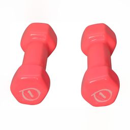 HackerX 2 Pieces Fixed Weight Dumbbells - 1Kg Each image 3