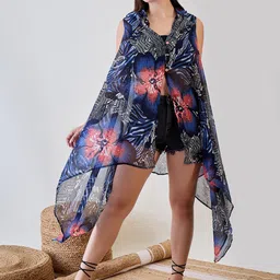 The Kaftan Company Women Printed Swim Cover Up top-image-33