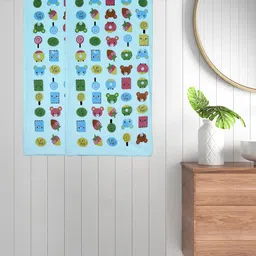 Myntra Elegant Homes Blue & Red 2 Printed Cotton 420 GSM Bath Towel-picture-51