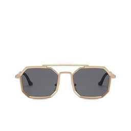 SPADEACES Unisex Other Sunglasses with UV Protected Lens GOLD BLACK HEXAGUN -608-picture-46