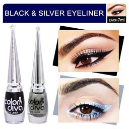 Color Diva Set Of 2 Water Resistant Long Lasting Liquid Eyeliner - 7 ml Each-18