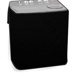 The Furnishing Tree Washing Machine Cover Black Compatible for LG 8 KG Semi-Automatic Top Loading P-image-80