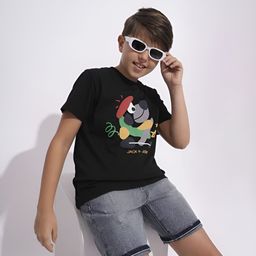 Jack & Jones Junior Boys Printed V-Neck Applique T-shirt-picture-12