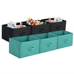 Kuber Industries Green & Black 6 Pieces Drawer Organisers-11