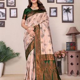 AVANTIKA FASHION Woven Design Zari Pure Silk Banarasi Saree-image-3