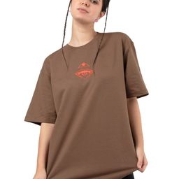 RHINO CULT Women Printed Extended Sleeves Raw Edge T-shirt-image-74