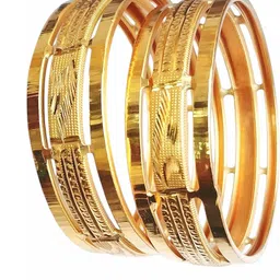 SGN fashion Gold Brass Bangles-picture-23