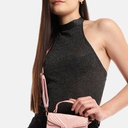 DressBerry Textured Structured Satchel Bag-picture-4