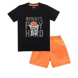 J&JP Boys Printed T-shirt with Shorts-image-57