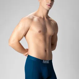 Maniac Men Pack Of 2 Mid Rise Outer Elastic Trunks MN25-2PCK-MODAL-TRUNKS-PTRL_GRN-S image 5