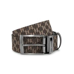 Karl Lagerfeld Men Textured Leather Reversible Belt-image-65