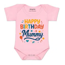 Arvesa Kids-Unisex Pink Cotton Rompers-picture-17