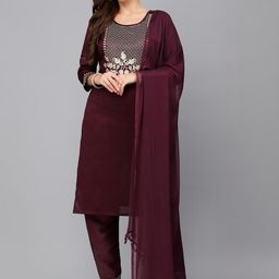 SUPPAR SLEAVE Women Cotton Blend Kurta Sets-picture-42