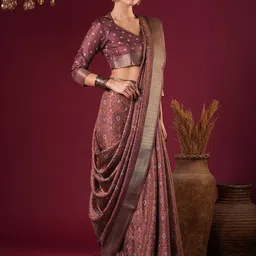 Anouk Ethnic Motifs Zari Sungudi Saree-image-78