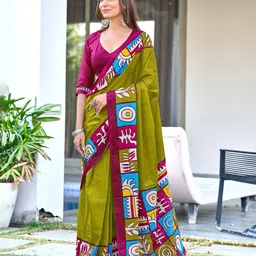 Munir Pure Cotton Bagru Saree-20