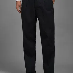 Louis Philippe Men Pleated Regular Fit Formal Trouser-image-37