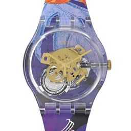 Swatch Unisex Skeleton Dial & Straps Analogue Watch SUOK146-018_SWATCHWATCH-2