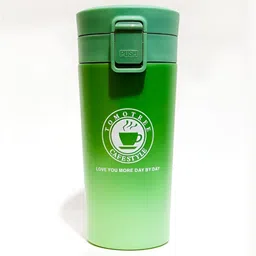 Baskety Green Solid Stainless Steel Glossy Mugs Set of Cups and Mugs-43