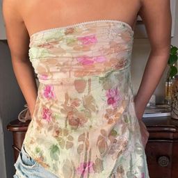 StyleCast x Revolte Floral Print Tube Top-picture-34
