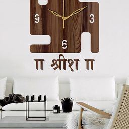 Freny Exim Brown Analogue Wood Wall Clock-image-79