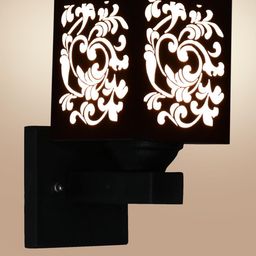 Gojeeva Brown Wood Square Wall Lamps-picture-30