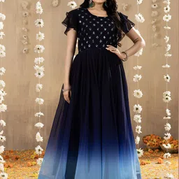 Tilton Ombre Sequined Gown Maxi Dress-image-6