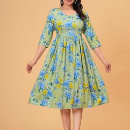 TANISHA Floral Print Maternity A-Line Dress-image-76