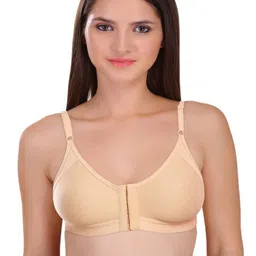 FEATHER LINE Beige Full Coverage Solid Bra-picture-17
