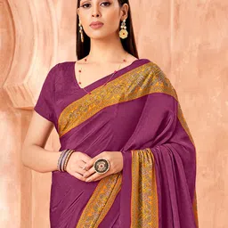 Mitera Ethnic Motifs Poly Crepe Sungudi Saree-image-82