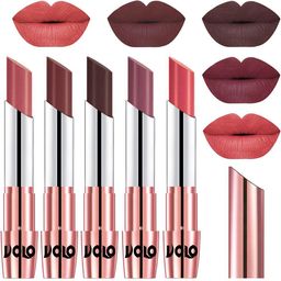 VOLO Set Of 5 Creme Matte Lipstick-3.5 g Each-32-34-35-36-37-image-87