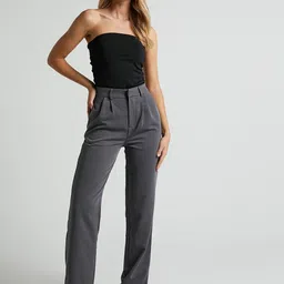 FNOCKS Women Comfort High-Rise Pleated Wide Leg Trousers-picture-33
