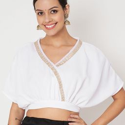 studio rasa Solid Embellished Tops-image-42